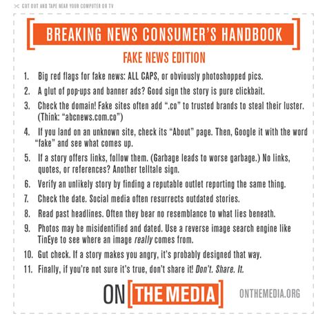 wnyc fake news media watch|The Breaking News Consumer's Handbook .